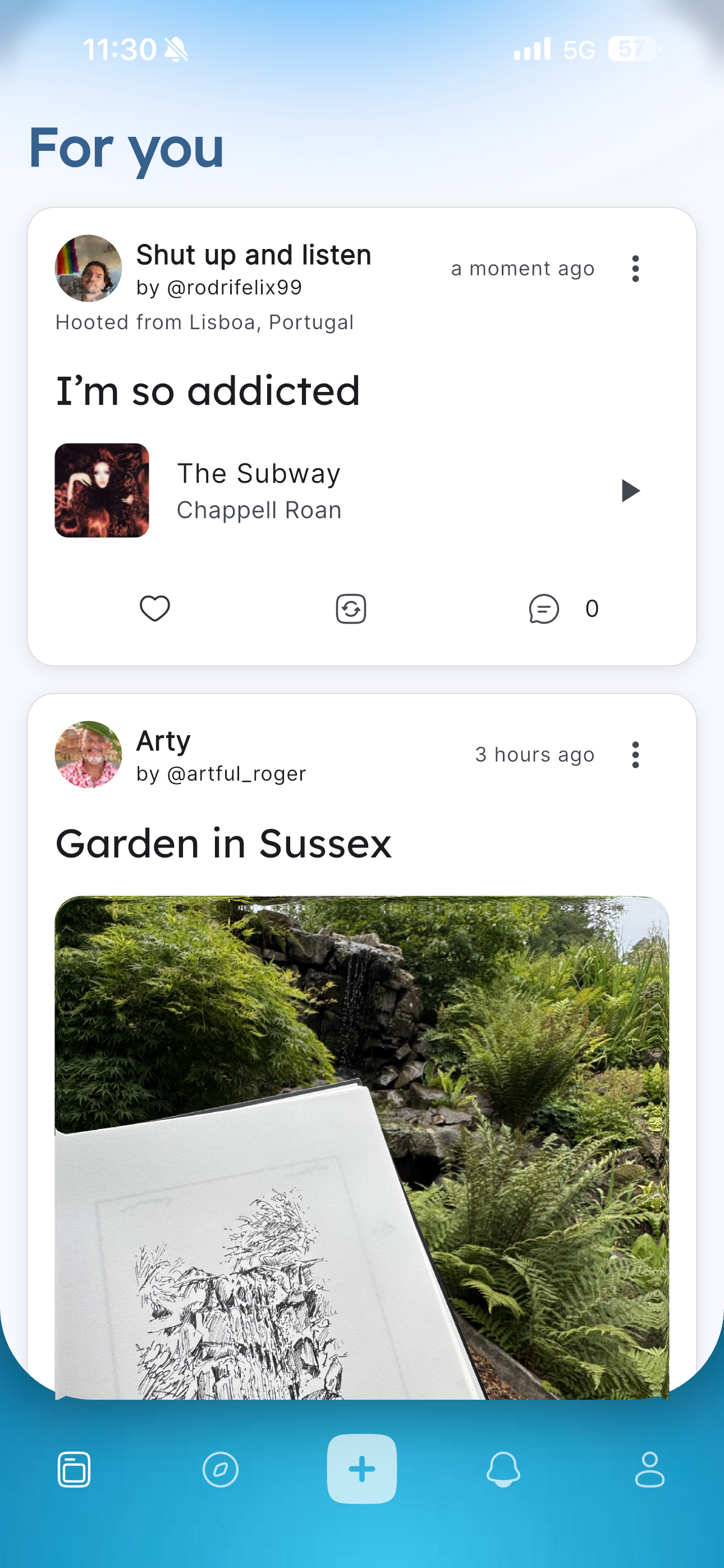 Hoot app hero screenshot placeholder